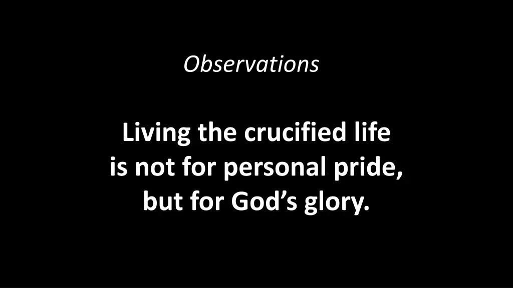 observations 4