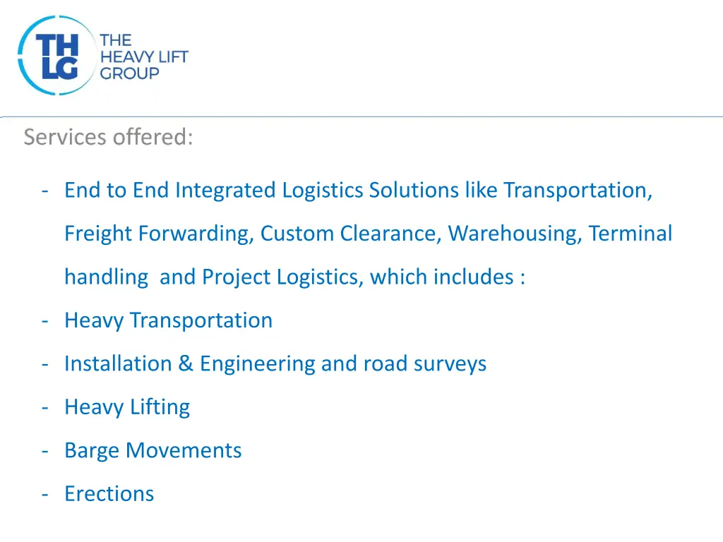 end to end integrated logistics solutions like