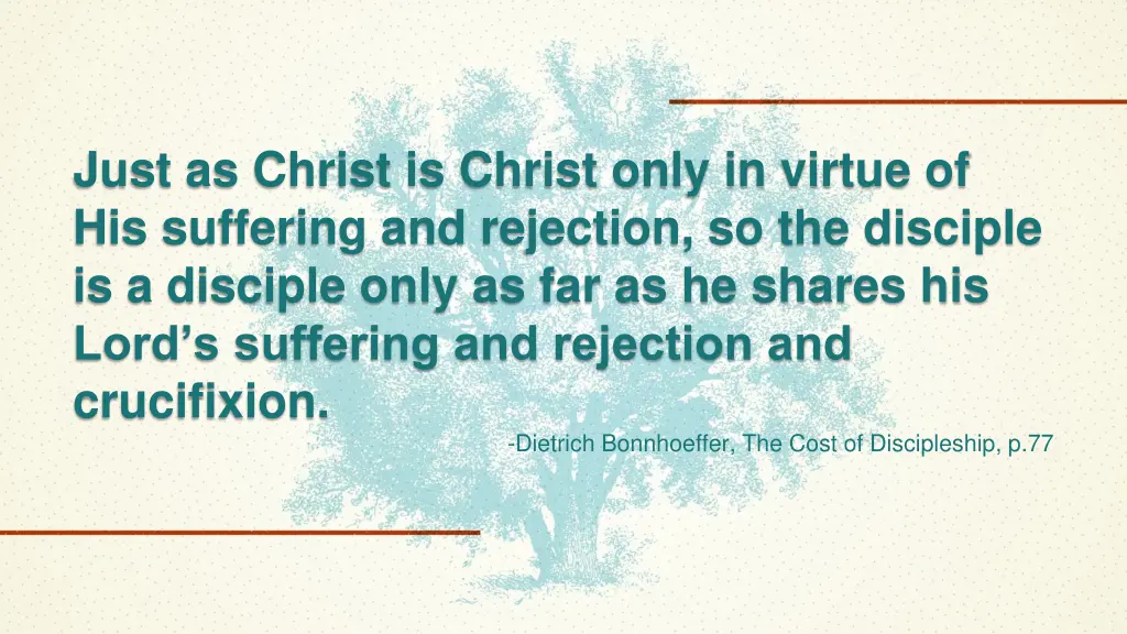 just as christ is christ only in virtue
