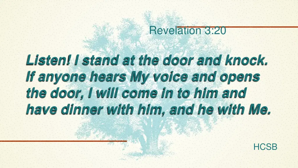 revelation 3 20