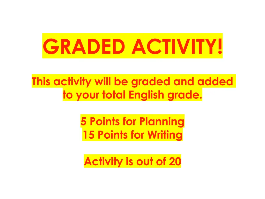 graded activity