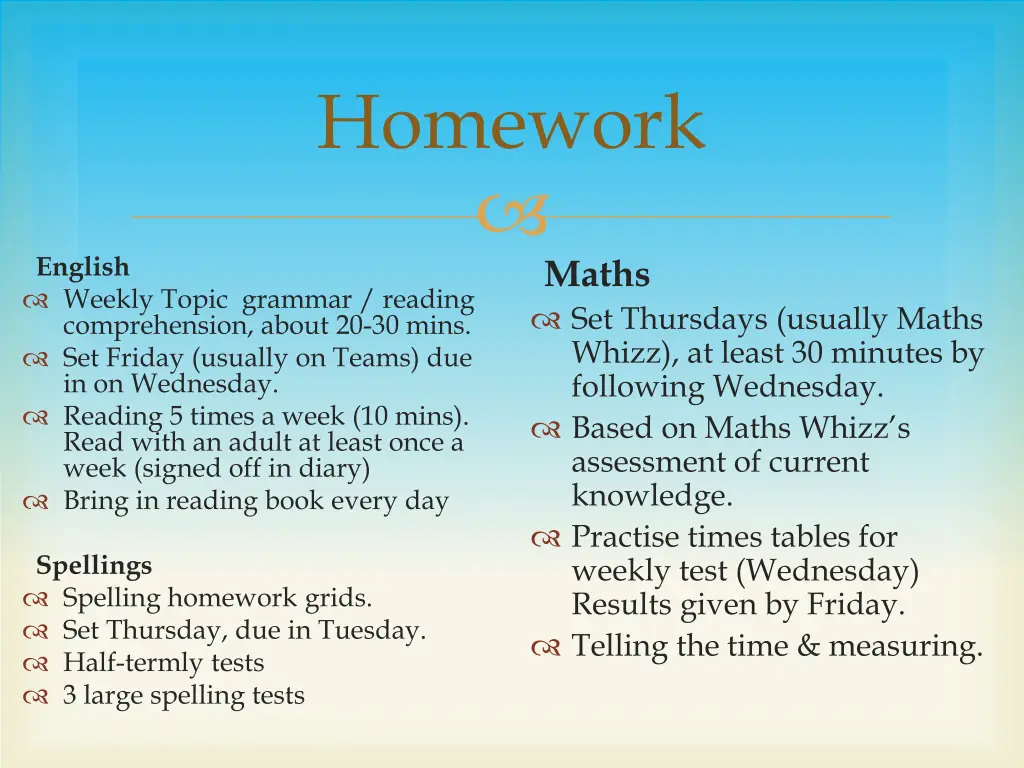 homework