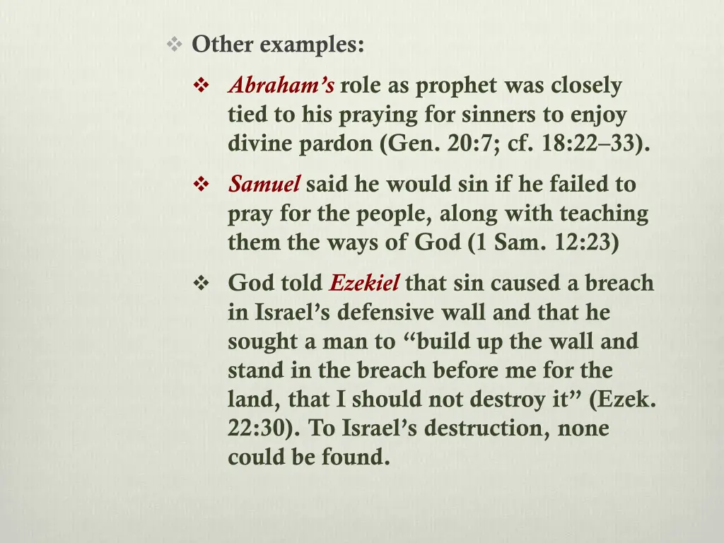 other examples abraham s role as prophet