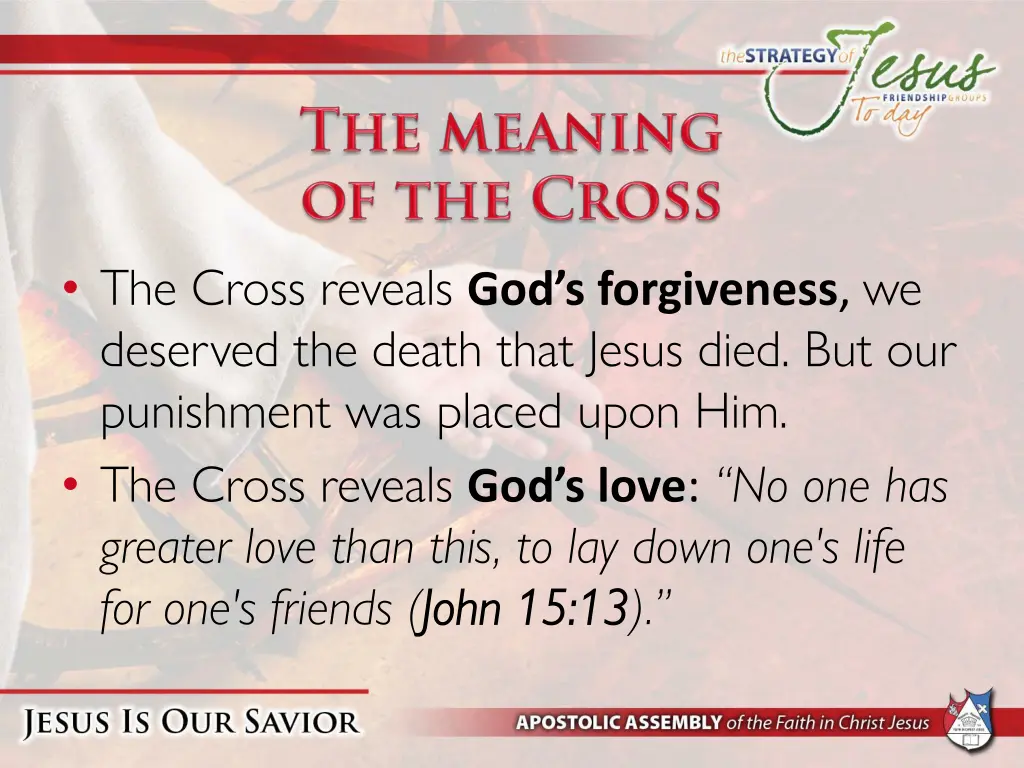 the cross reveals god s forgiveness we deserved