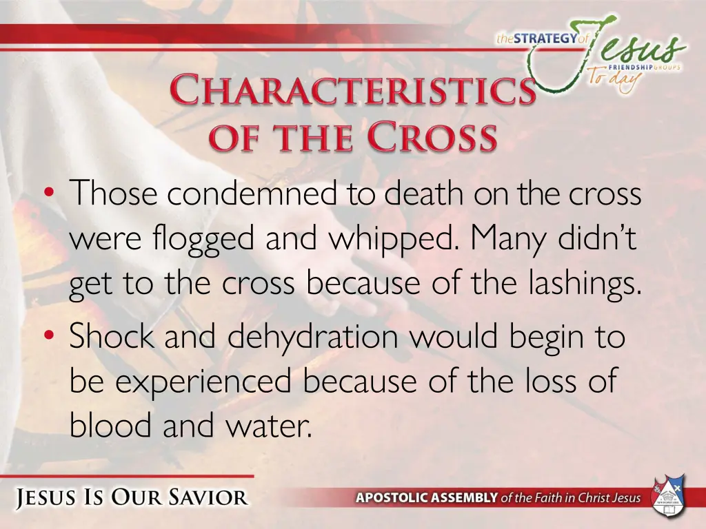 those condemned to death on the cross were