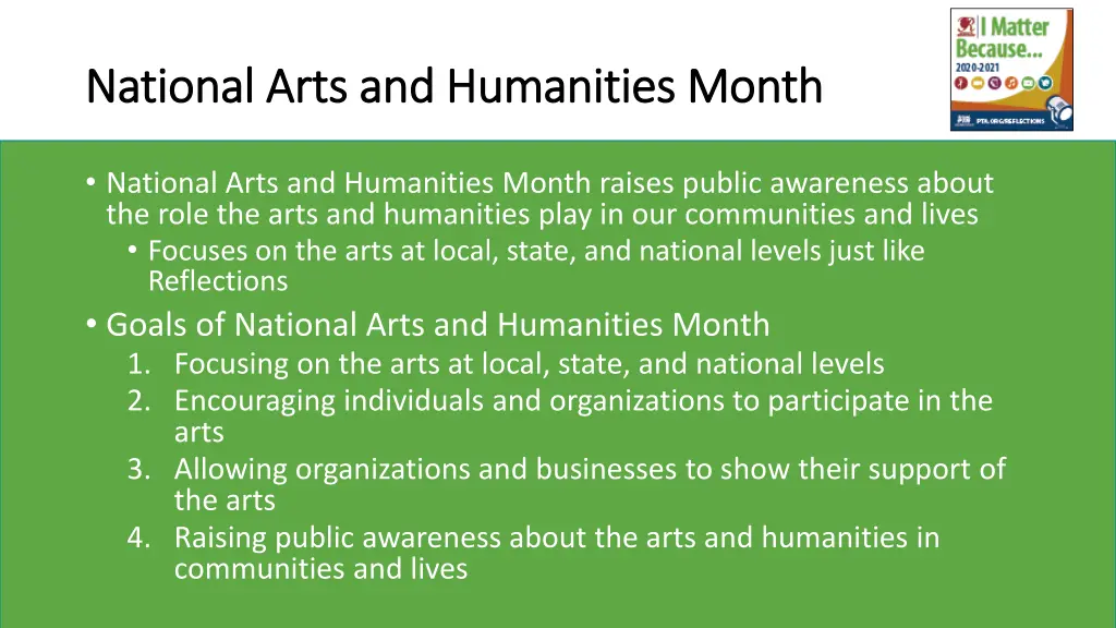 national arts and humanities month national arts