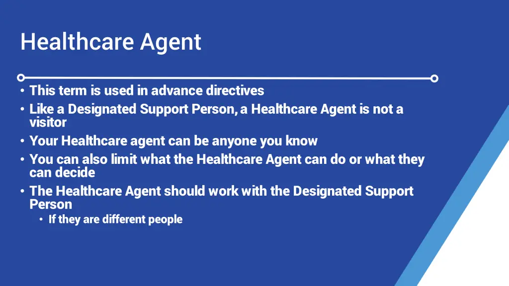 healthcare agent