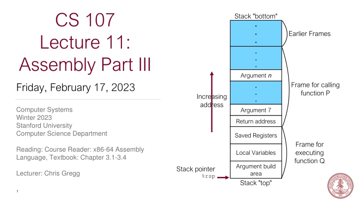 cs 107 lecture 11 assembly part iii