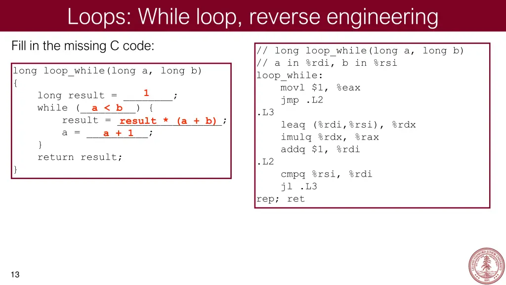 loops while loop reverse engineering 1