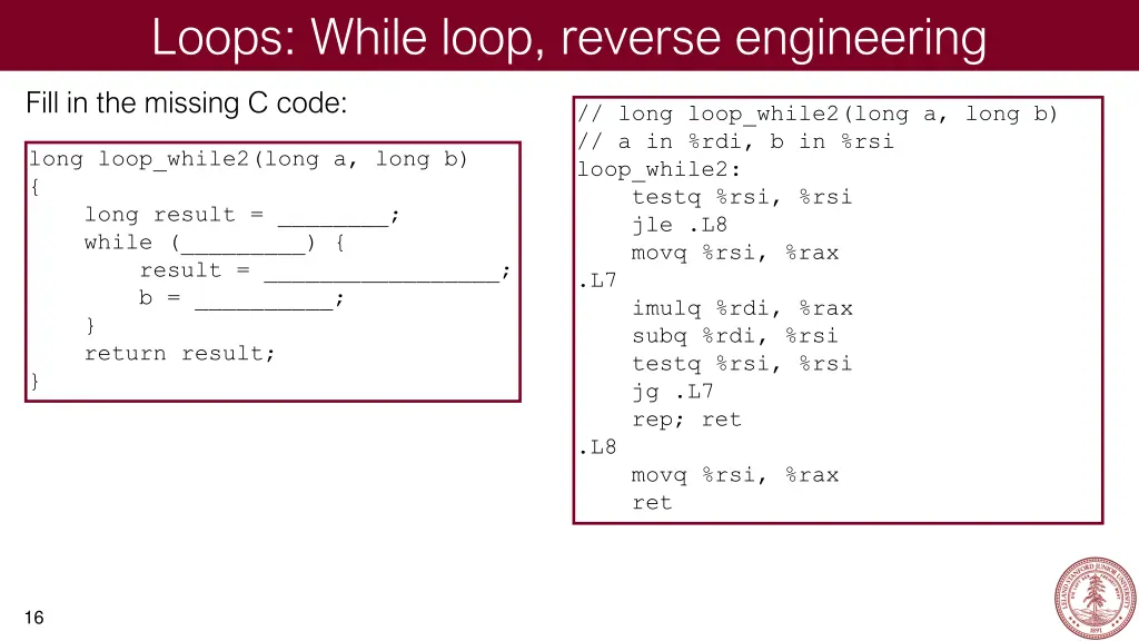 loops while loop reverse engineering 2