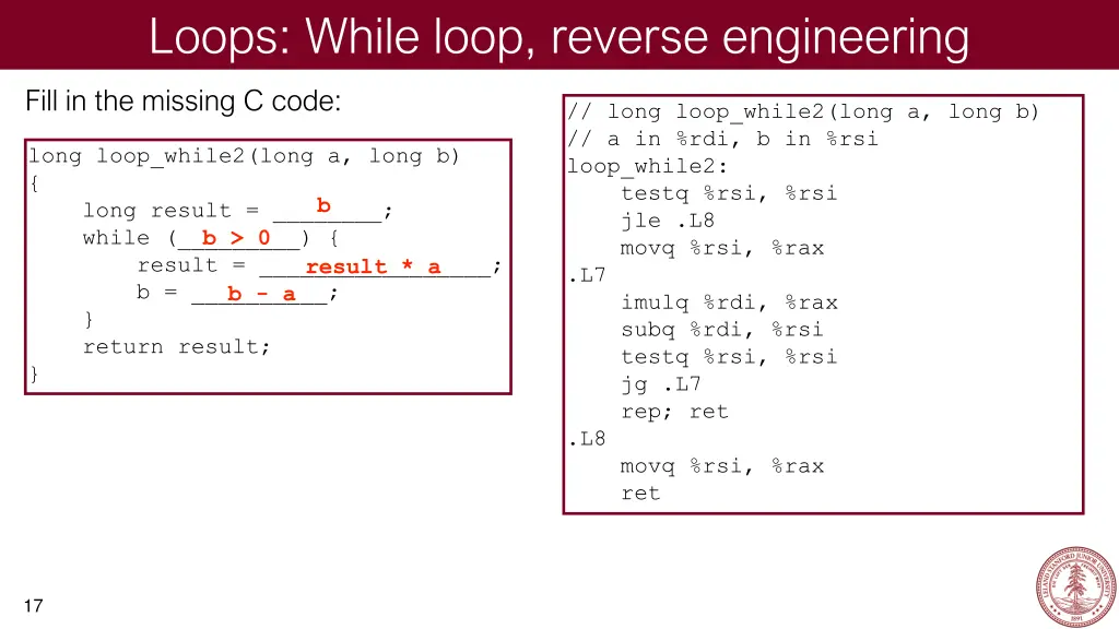 loops while loop reverse engineering 3