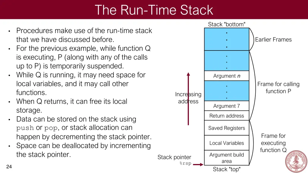 the run time stack