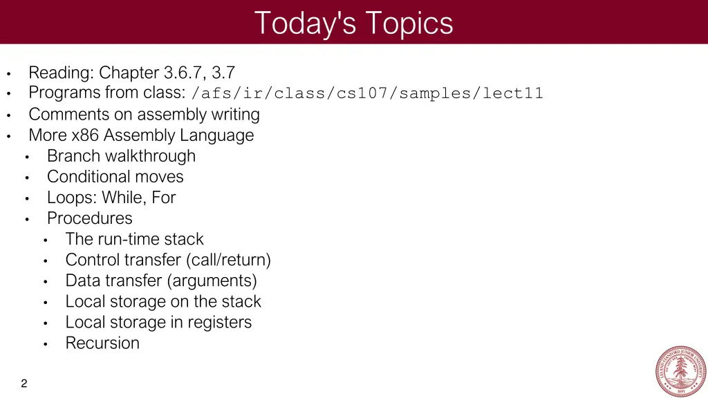 today s topics