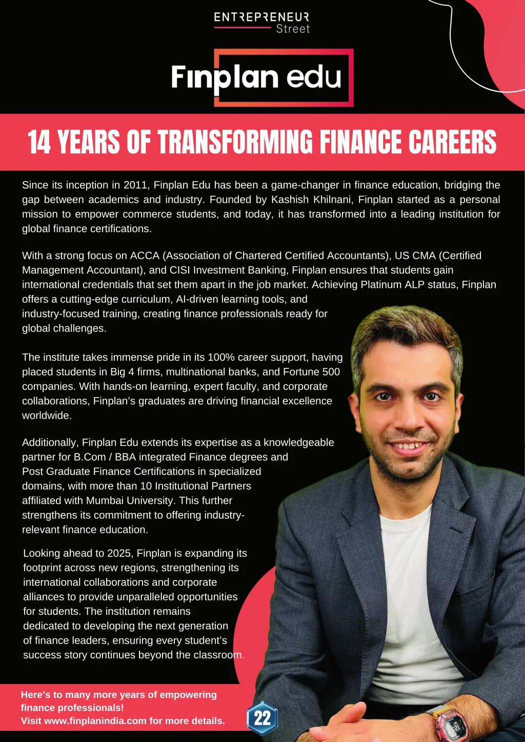 14 years of transforming finance careers
