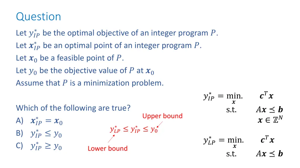 question 1