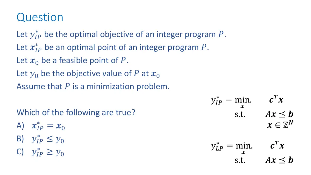 question
