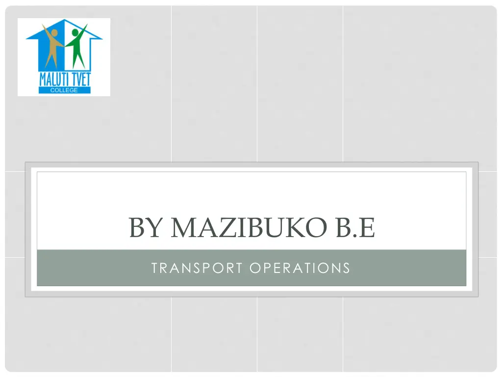 by mazibuko b e