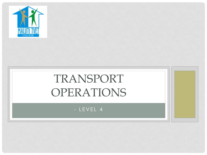 transport operations