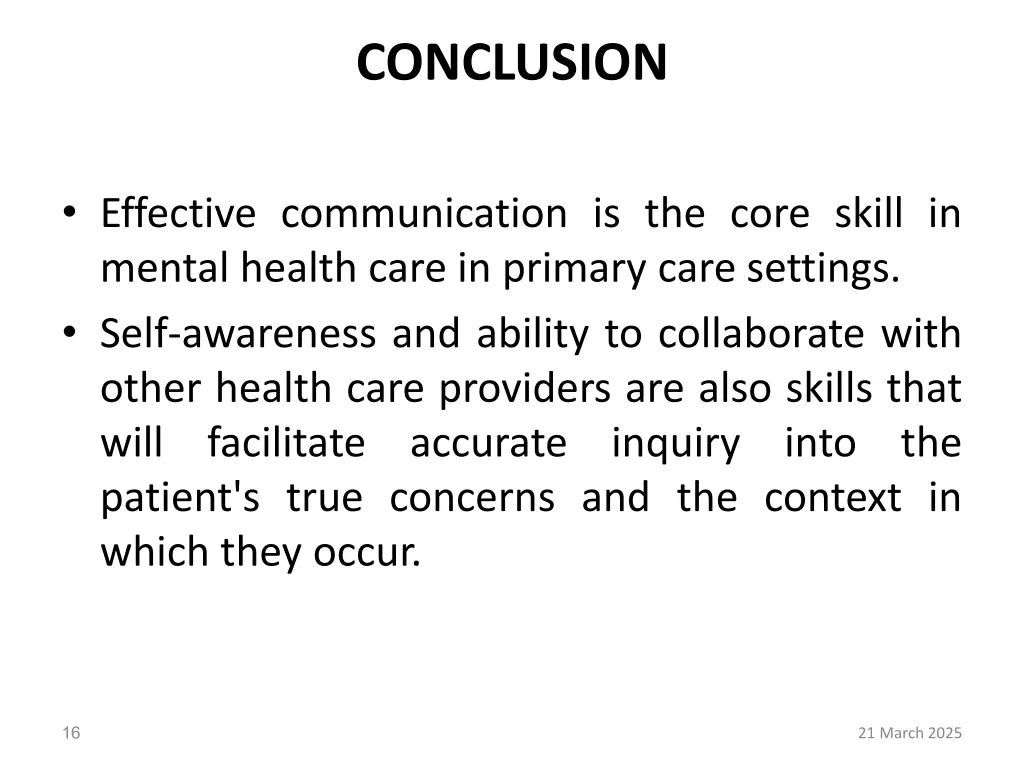 conclusion