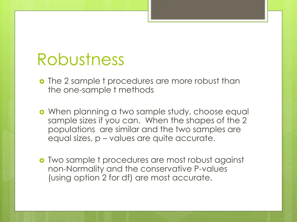 robustness
