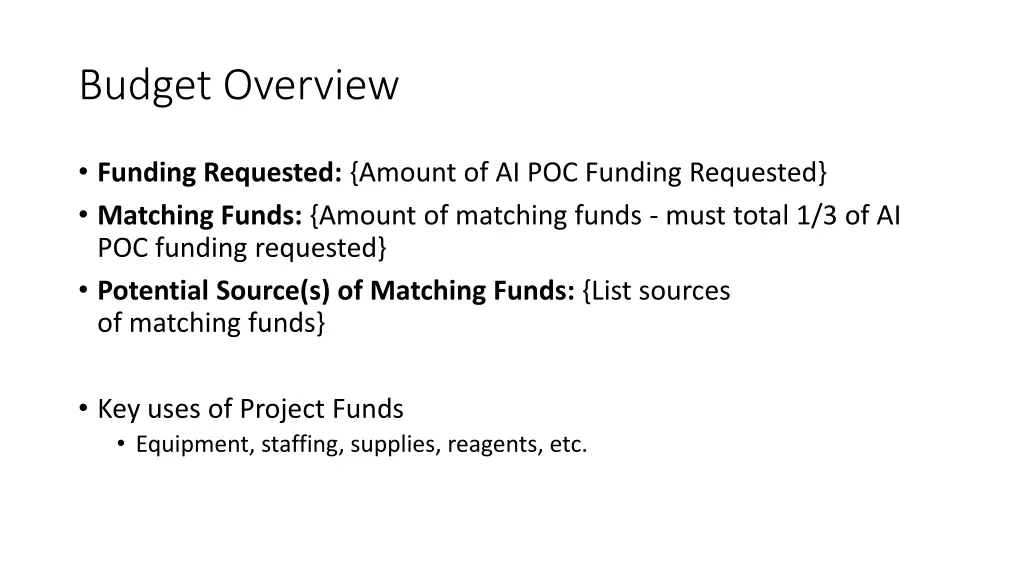 budget overview