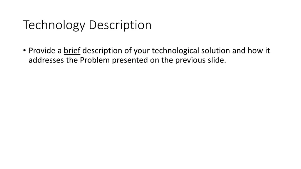 technology description