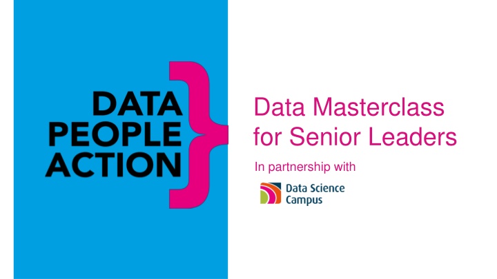 data masterclass for senior leaders