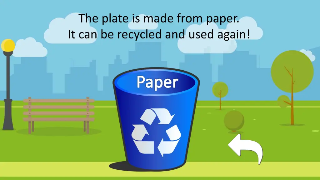 the plate is made from paper it can be recycled