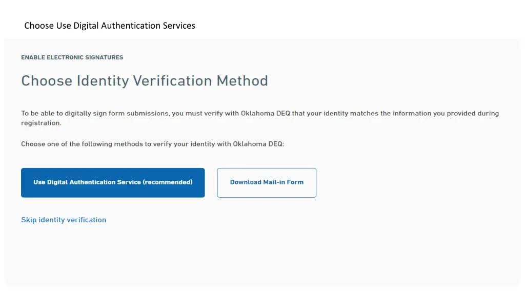 choose use digital authentication services