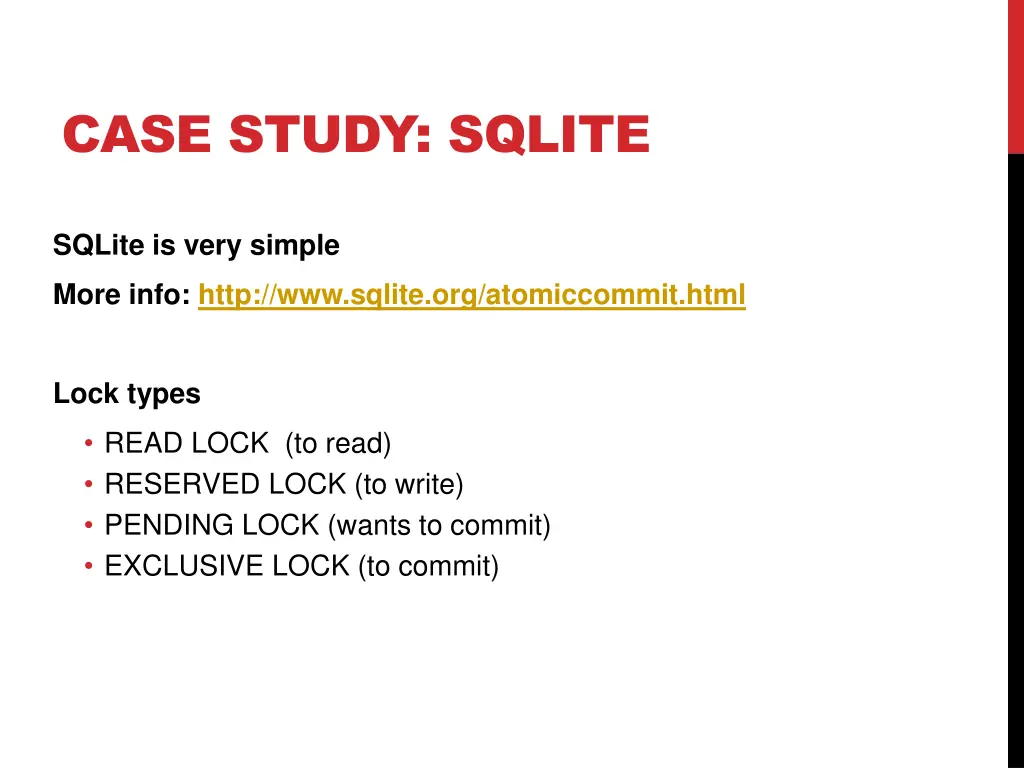 case study sqlite