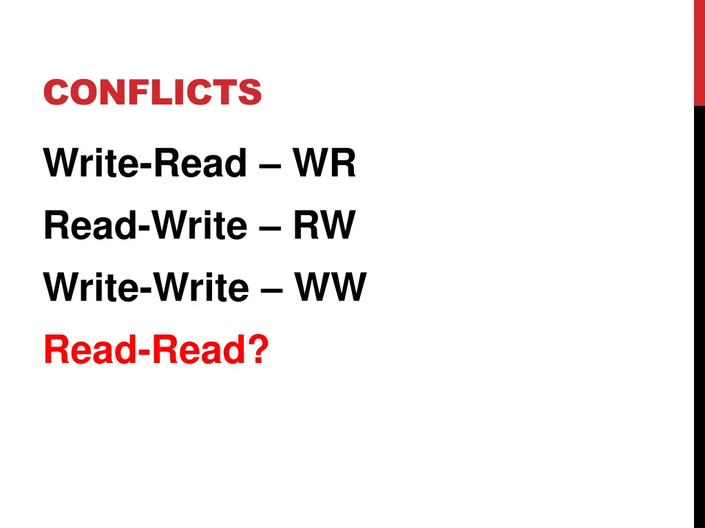 conflicts