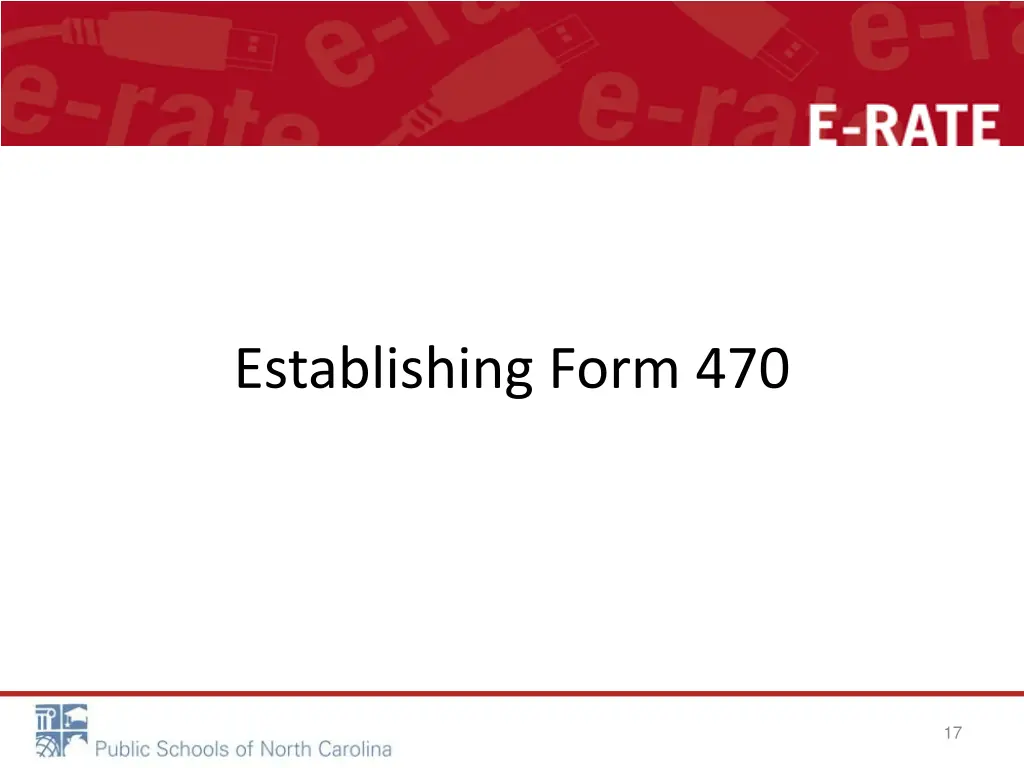 establishing form 470