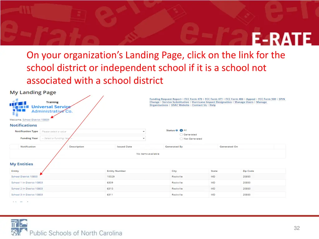 on your organization s landing page click