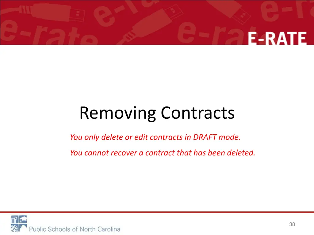 removing contracts