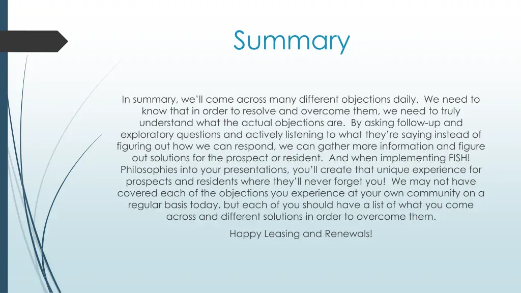 summary