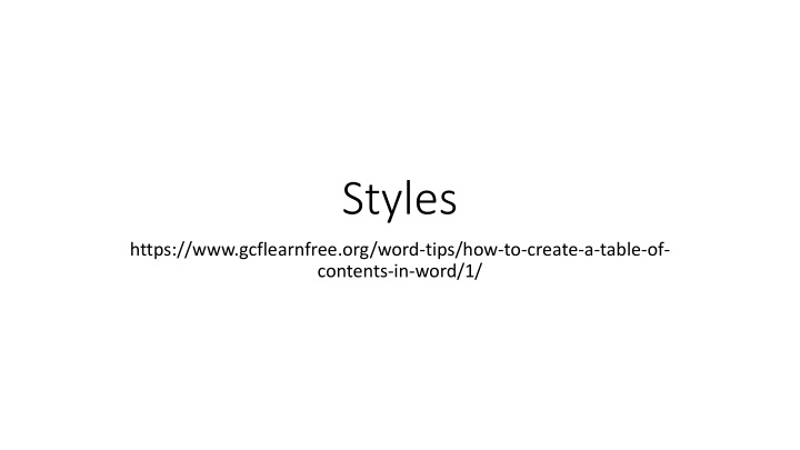 styles