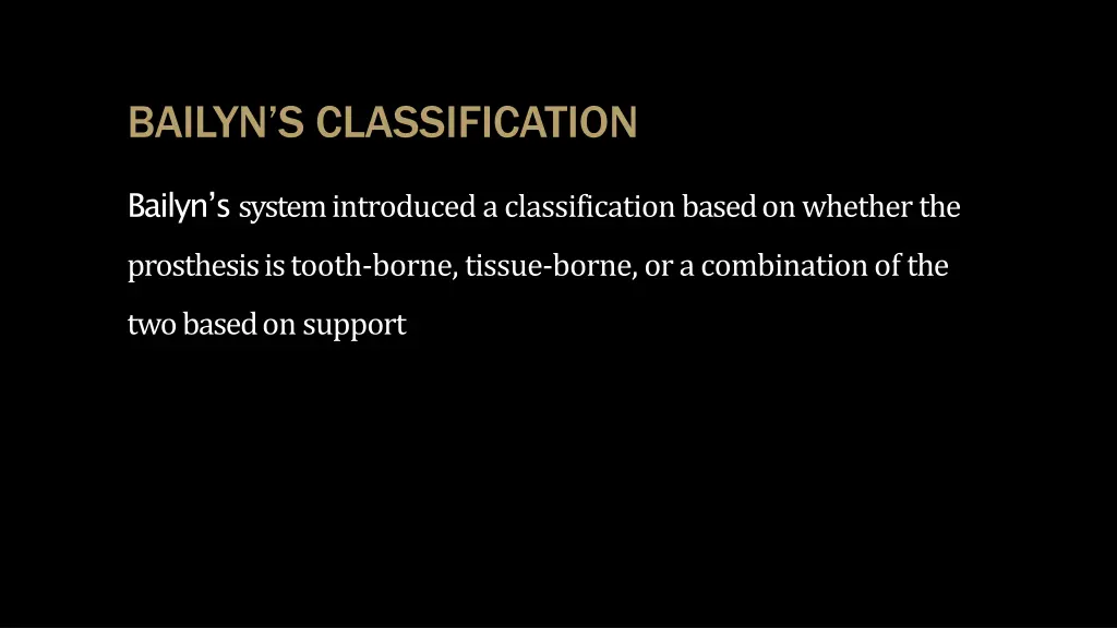 bailyn s classification