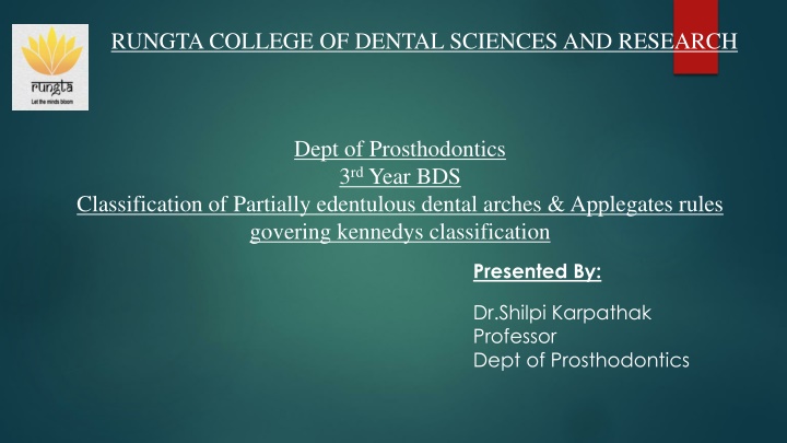 rungta college of dental sciences and research
