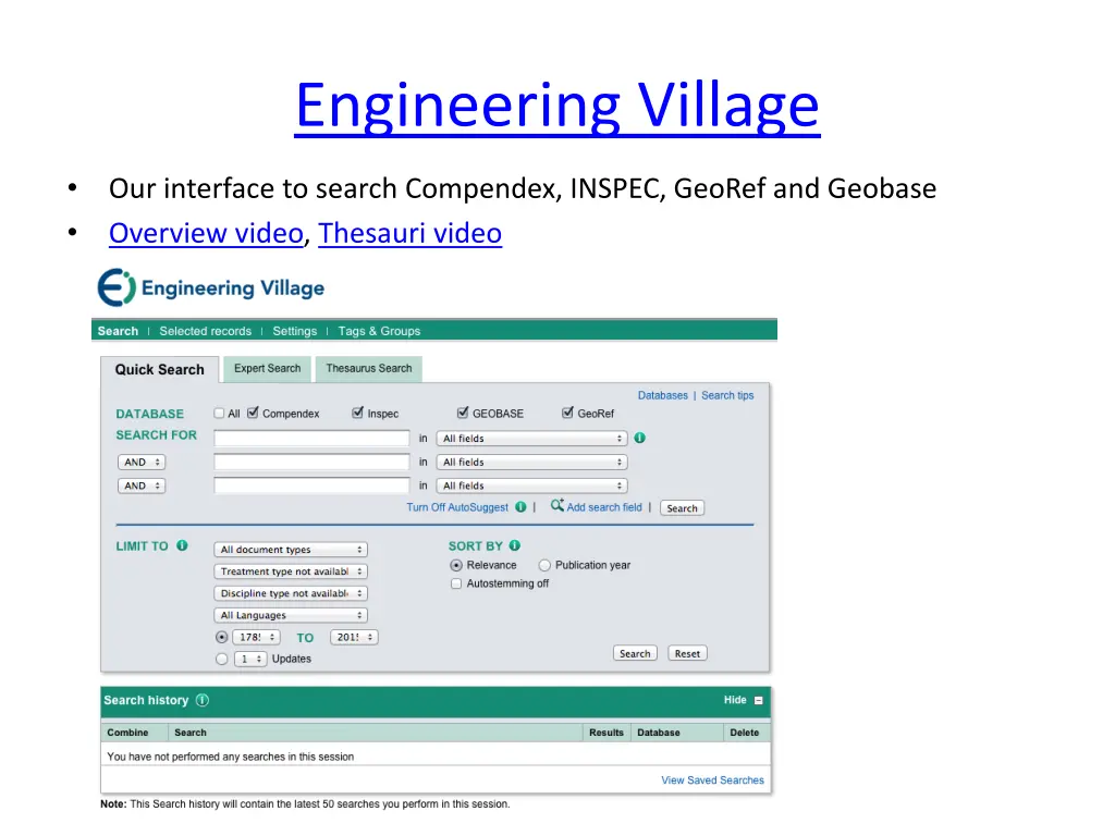 engineering village