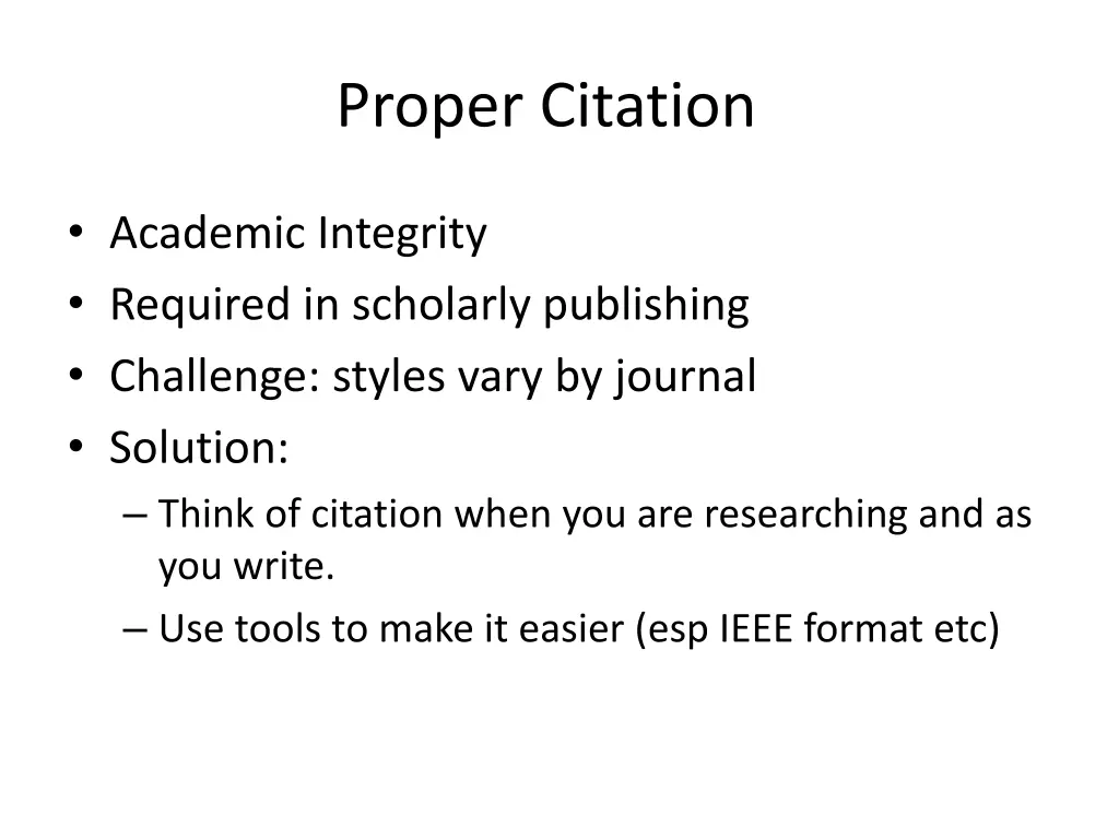 proper citation