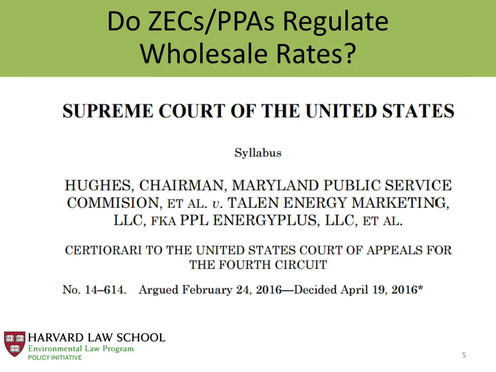 do zecs ppas regulate
