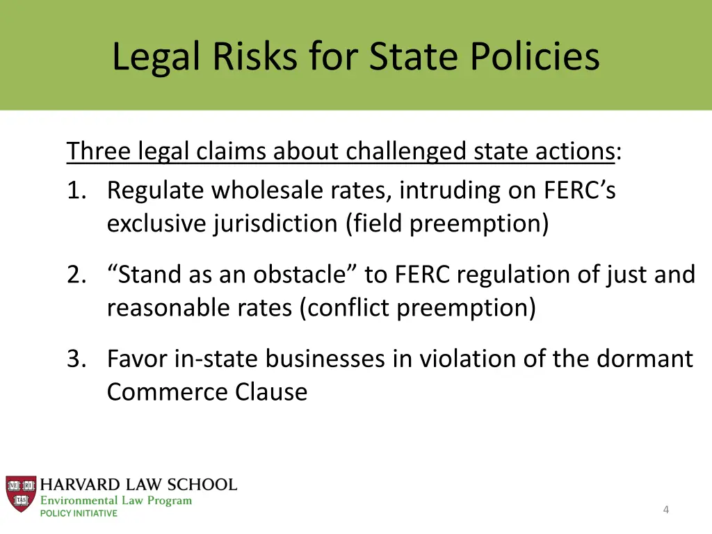 legal risks for state policies 1