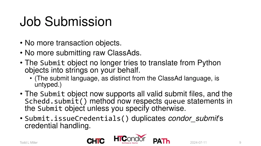 job submission