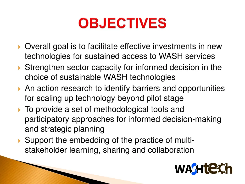 overall goal is to facilitate effective