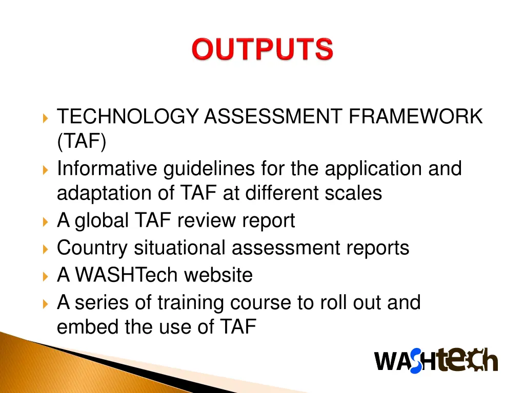 technology assessment framework taf informative