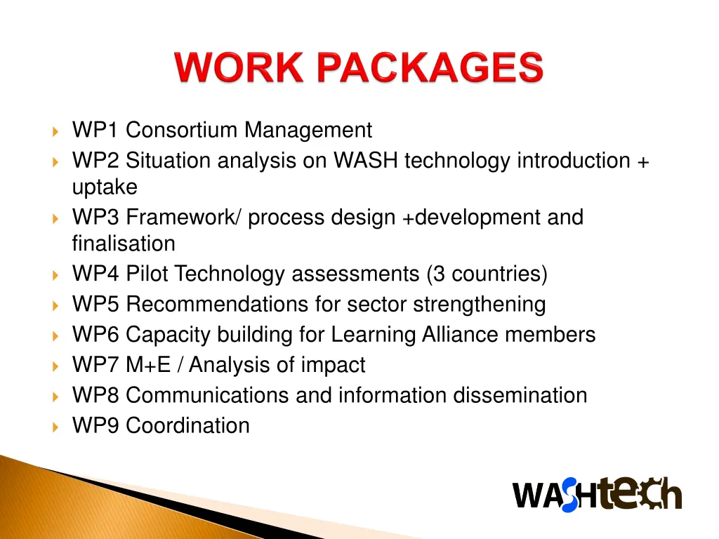 wp1 consortium management wp2 situation analysis