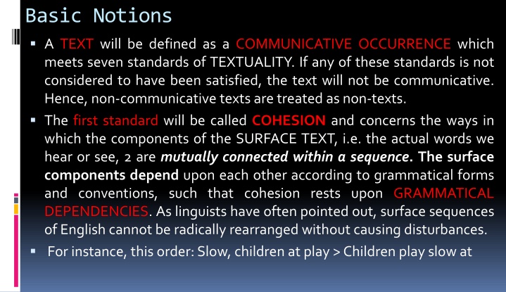 basic notions