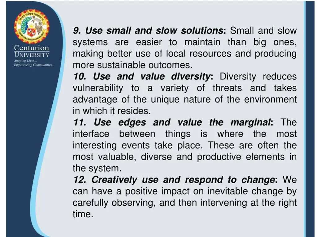 9 use small and slow solutions small and slow