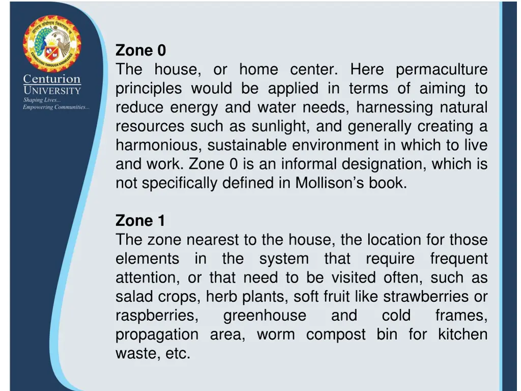 zone 0 the house or home center here permaculture