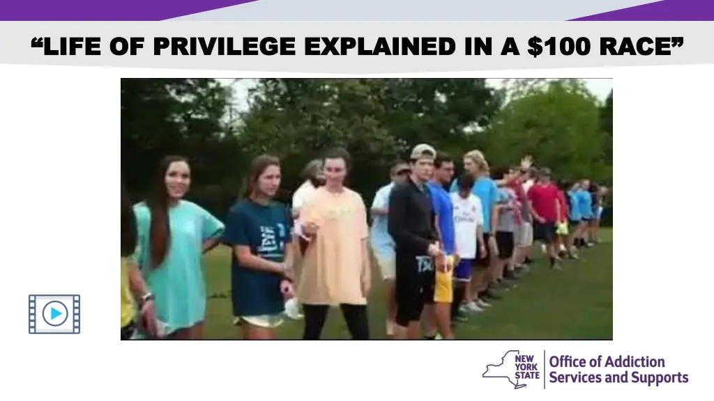 life of privilege explained in a 100 race life